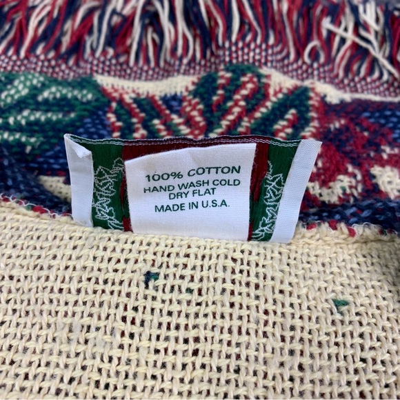 Sugar Street Weavers Sleeveless Cardigan Sweater Garden Fruit Vegetables OS - Picture 11 of 11